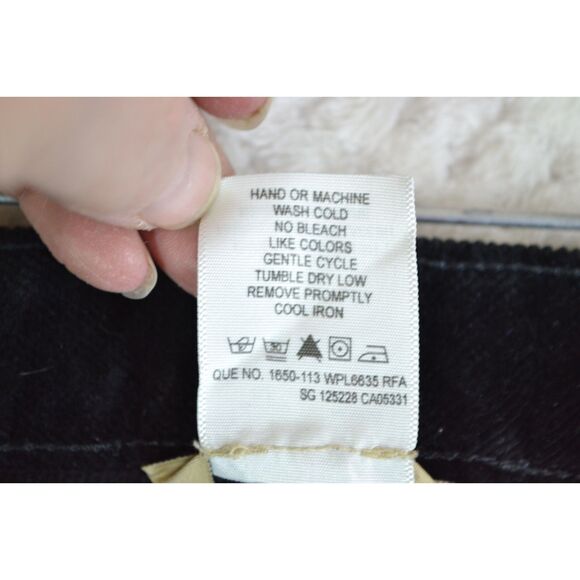 Woolrich Holly Hills Women's 14 Black Stretch Corduroy Pants - Picture 10 of 11